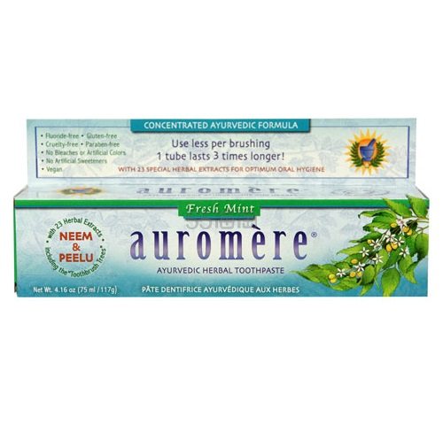 Auromere 阿育吠陀草本牙膏 薄荷味114g $3.34(约22元)