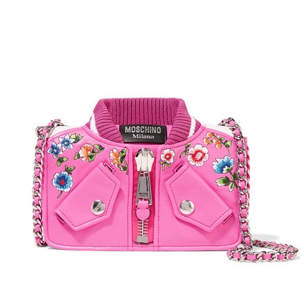 仅剩几小时！Moschino 经典款“机车衣”链条包 £388（约3353元）