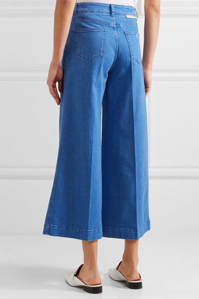 仅剩*后几小时！额外8折！Stella McCartney 9分阔腿牛仔裤 £148.8（约1298元）