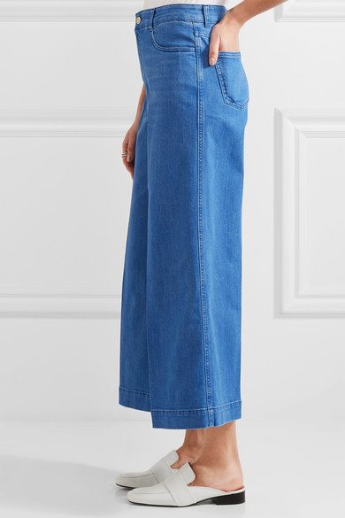 仅剩*后几小时！额外8折！Stella McCartney 9分阔腿牛仔裤 £148.8（约1298元）