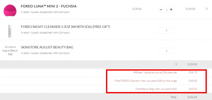 限时高返！FOREO LUNA MINI 2 1（约755元）