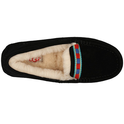 UGG Ansley Embroidery 女款毛绒平底鞋 $55（约398元）