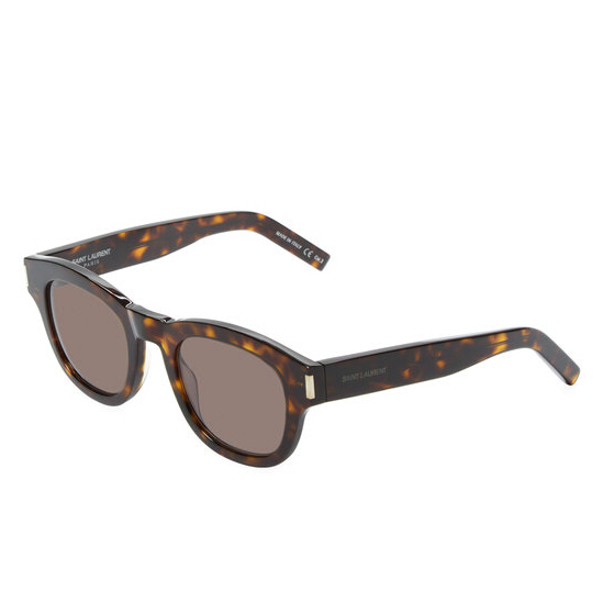 Saint Laurent Paris Bold 2 Oval Frame 椭圆框架玳瑁墨镜 $79.99（约579元）