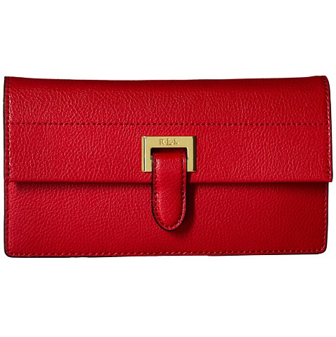 LAUREN Ralph Lauren Carlisle Slim Wallet 红色*钱包 $39.99（约290元）