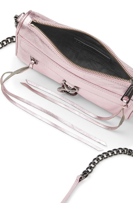 【最后1天！】Rebecca Minkoff 瑞贝卡 METALLIC MINI M.A.C. 金属粉链条斜挎包 $98.25（约710元）