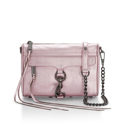 【最后1天！】Rebecca Minkoff 瑞贝卡 METALLIC MINI M.A.C. 金属粉链条斜挎包 .25（约710元）