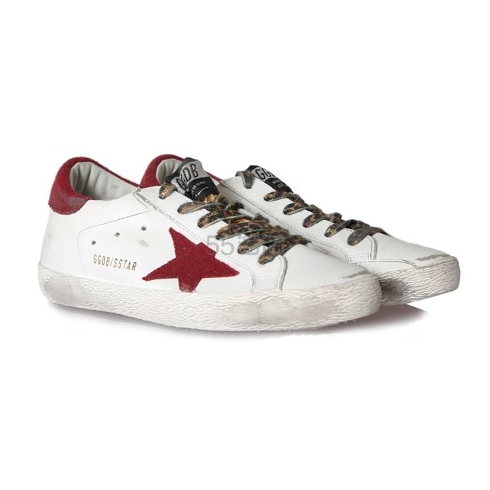 【上新！】Golden Goose Superstar 新款红白配色皮质小脏鞋 £310（约2705元）