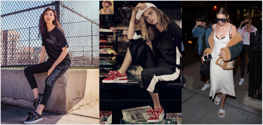 【5折起！】Urban Outfitters US 官网：精选 Puma Fenty by Rihanna 新款蝴蝶结运动鞋、塑料凉拖