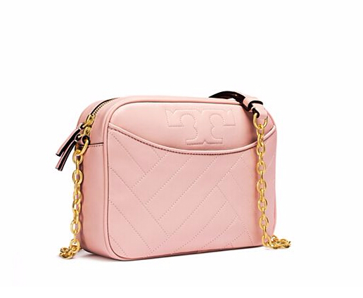 【罕见折扣！】Tory Burch 汤丽柏琦 ALEXA 粉色链条包 