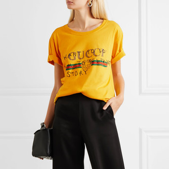 Gucci 新款涂鸦印字 短袖T-Shirt