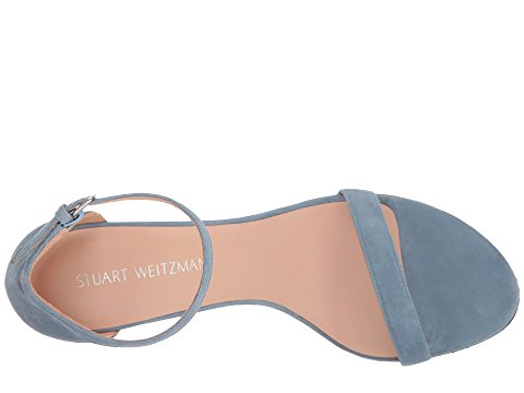 Stuart Weitzman Nearlynude 时尚麂皮粗跟凉鞋