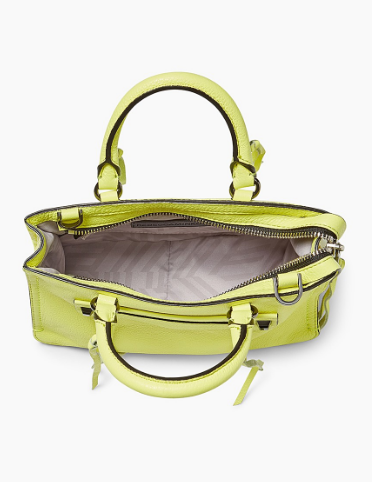 Rebecca Minkoff Micro Regan 小号荧光绿托特包