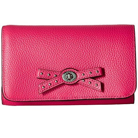 COACH Bow Turnlock Tie Accordion Zip 蝴蝶结*钱包