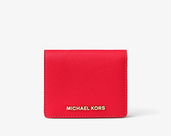 MICHAEL Michael Kors Jet Set Tr*el 十字纹牛皮短钱夹 2色选