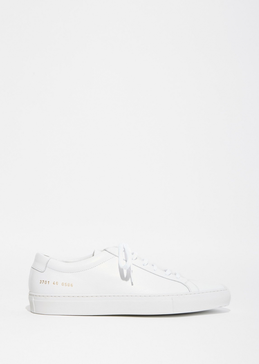 【55专享】Woman By Common Projects Original Achilles Sneaker 女款极简风格小白鞋 数量有限