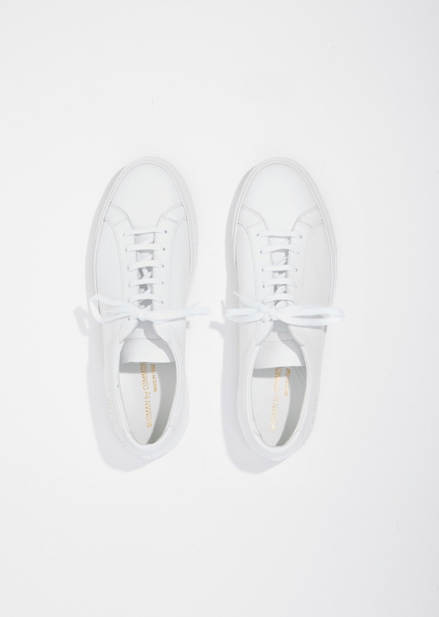 【55专享】Woman By Common Projects Original Achilles Sneaker 女款极简风格小白鞋 数量有限