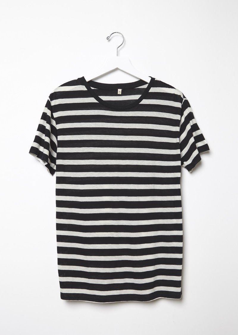 【55专享】13 Stripe Boy Tee 女款简约条纹T恤