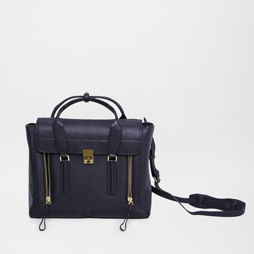 3.1 Phillip Lim Pashli Satchel 深蓝色手袋 