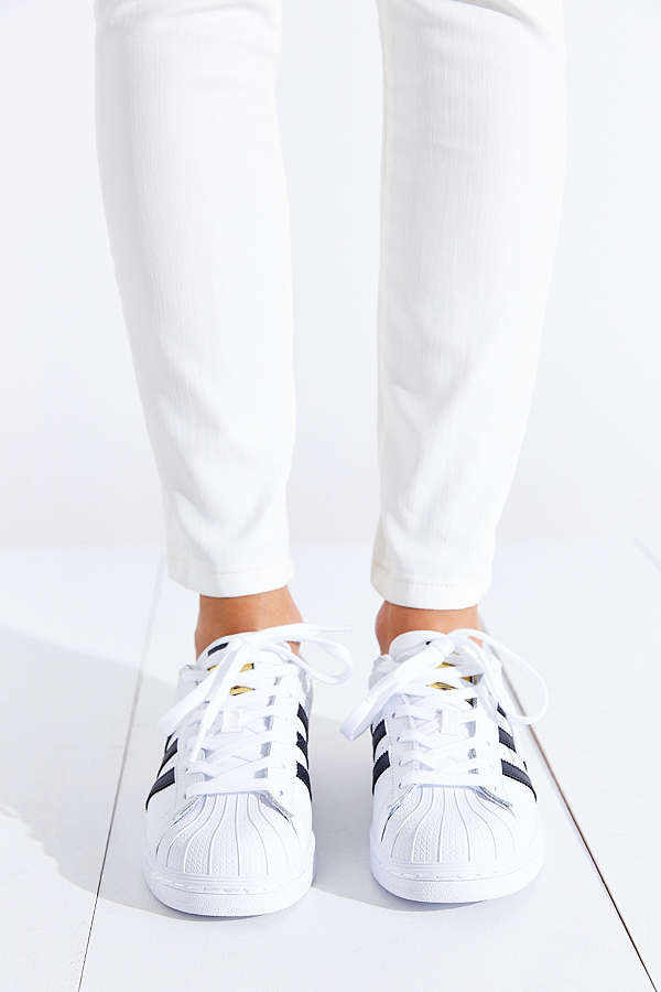 【大脚福利！】Adidas Originals 三叶草 superstar 女士金标贝壳头运动鞋