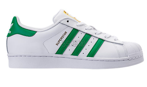 金标绿边超低价还有好码数！Adidas Originals 三叶草“superstar” 女士运动鞋 