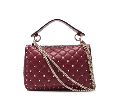 范冰冰、宋佳同款额外7.7折！Valentino 华伦天奴 Rockstud Spike 链条肩背包 23cm