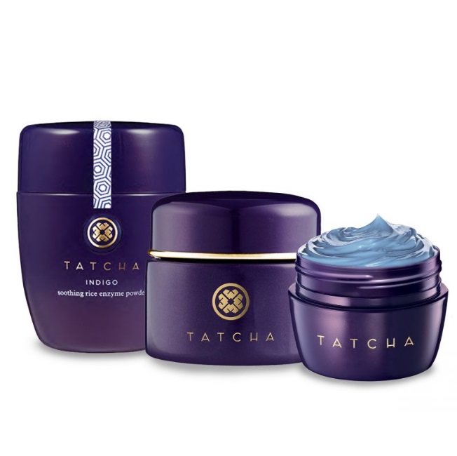 限时特惠！Tatcha INDIGO槐蓝植物护理洁颜粉60g+INDIGO槐蓝植物面霜50ml+INDIGO槐蓝植物身体霜30ml 组合价