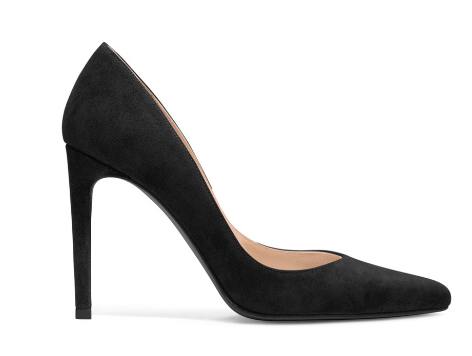 GiGi 代言同款 Stuart Weitzman 2017秋冬新款 Curvia 麂皮尖头高跟鞋 