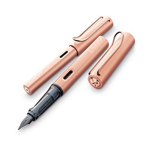 LAMY 凌美 LX系列F尖玫瑰金色钢笔   