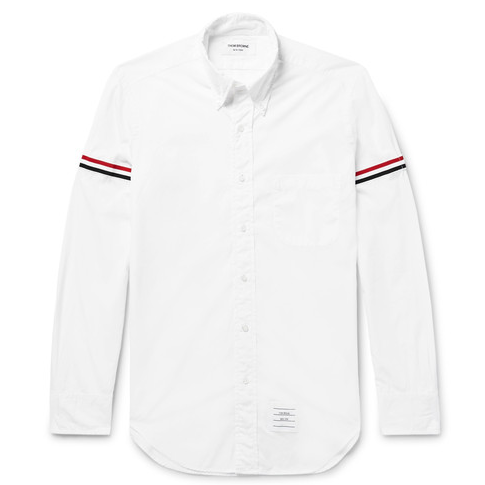 Thom Browne Grosgrain-Trimmed *衬衫