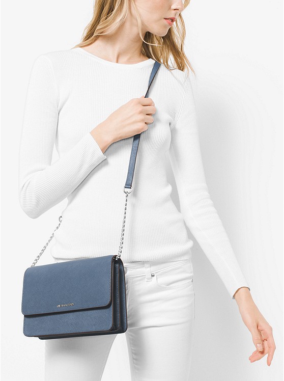Michael Kors 迈克高仕 Daniela 大号十字纹牛皮链条包