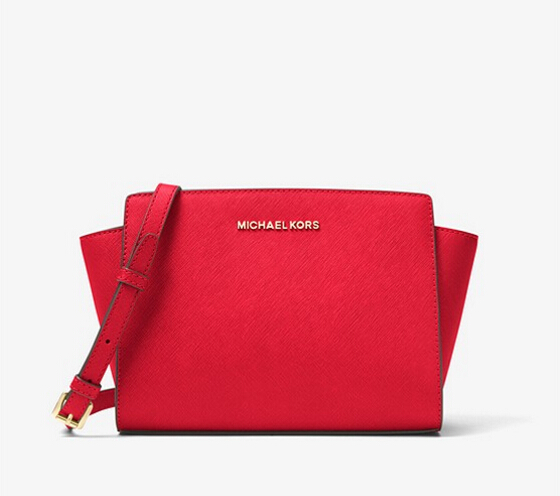 MICHAEL Michael Kors 中号 MK Selma 正红色秋千包 
