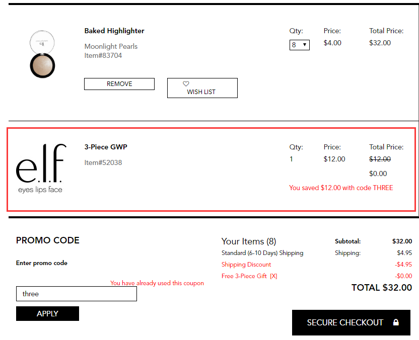 ELF Cosmetics：美妆品
