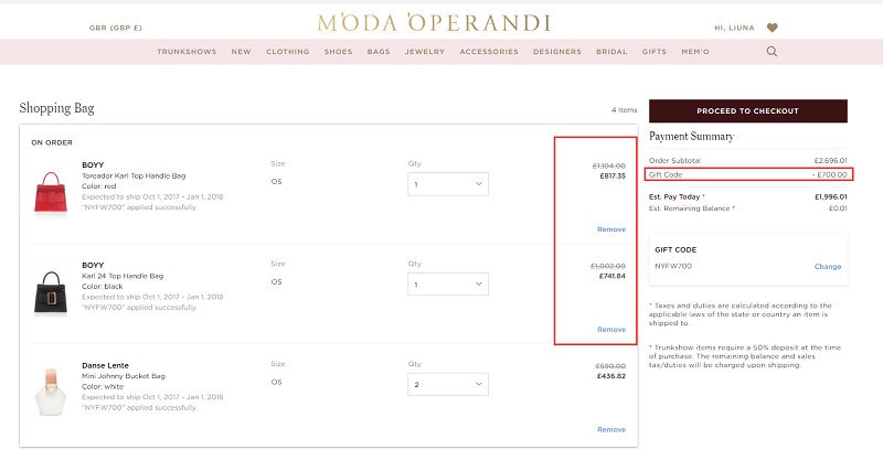 额外7.2折！Moda Operandi：大热的小众包袋 BOYY