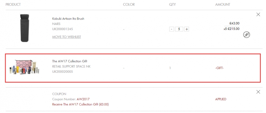 Space NK UK：Nars 彩妆品