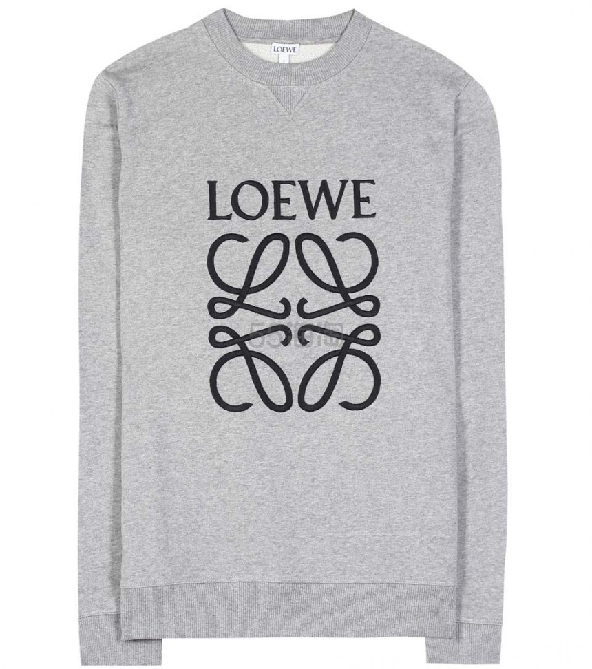 博主同款 LOEWE 经典 logo 图案棉质卫衣 