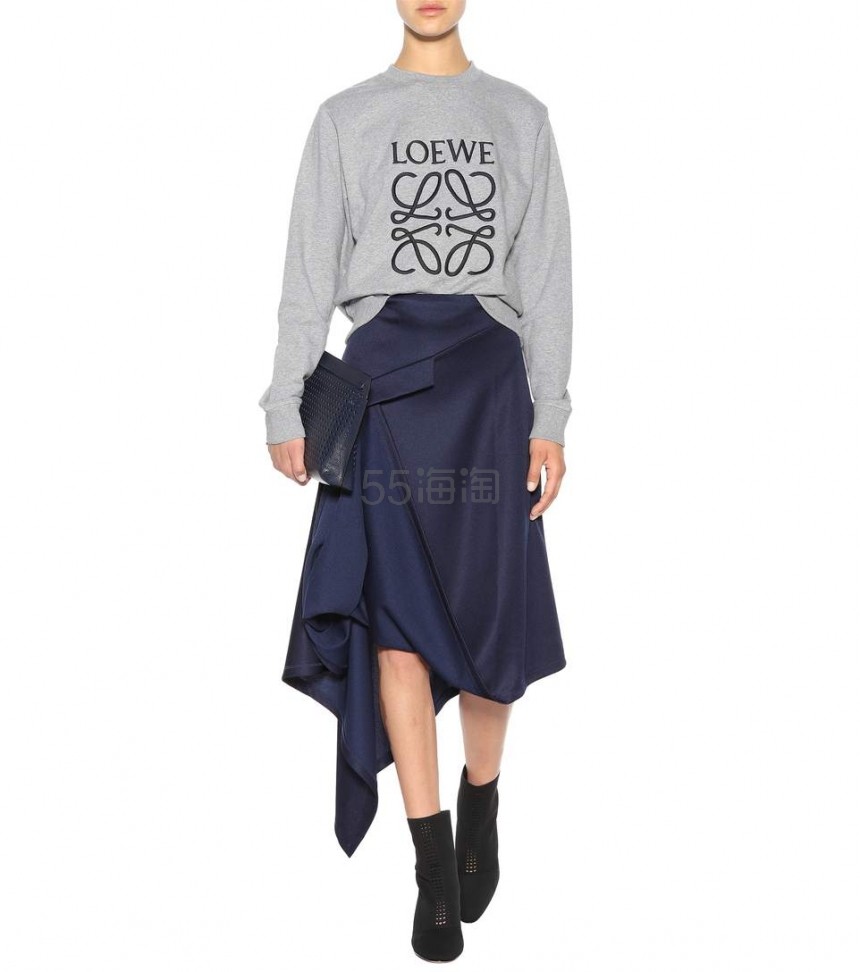 博主同款 LOEWE 经典 logo 图案棉质卫衣 