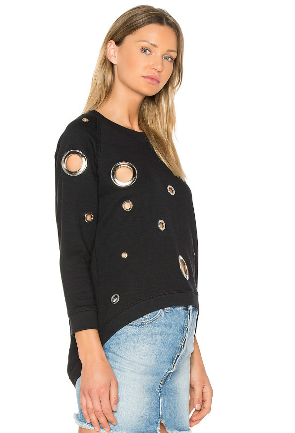 小众时尚个性品牌 Dodo Bar Or 金属圈眼镂空运动衫 