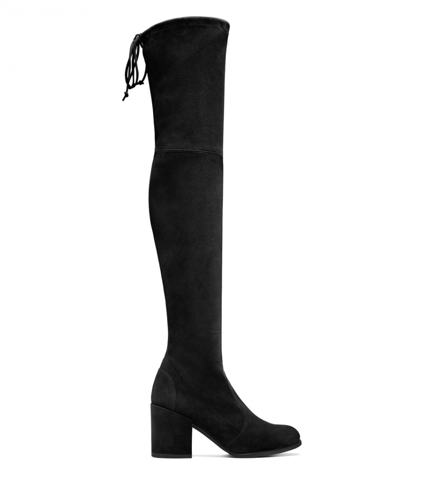 【杨幂、刘涛同款】秋冬必备 Stuart Weitzman Tieland 麂皮过膝长靴
