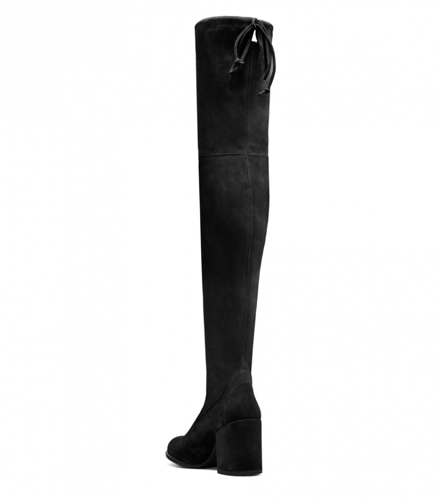 【杨幂、刘涛同款】秋冬必备 Stuart Weitzman Tieland 麂皮过膝长靴