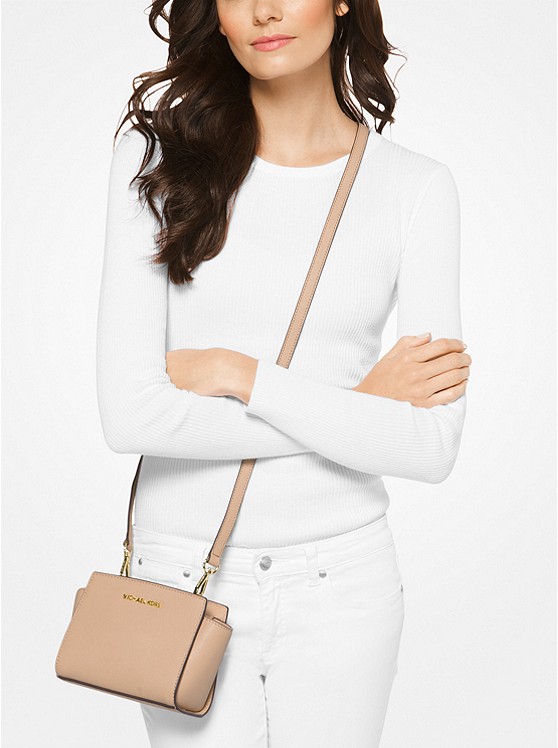 粉色款好价！MICHAEL Michael Kors Selma Mini 女士斜挎包