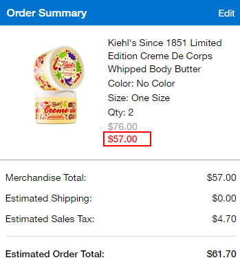 BELK：Kiehl's 科颜氏 精选护肤