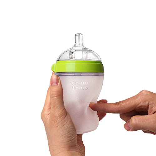 【首单8.5折+Visa支付立减$15】Comotomo 可么多么 乳感硅胶奶瓶 250ml 2只装 绿色/粉色