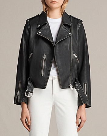 英国新锐品牌 All Saints Balfern 复古中性风*机车夹克
