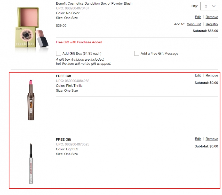 BELK：Benefit 贝玲妃 精选彩妆