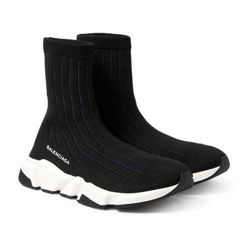 【仅剩几双】Balenciaga 巴黎世家 Speed Sock Stretch-Knit 男士袜子鞋