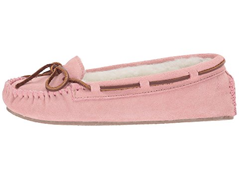 Minnetonka Cally Slipper 女款粉色毛绒家居鞋