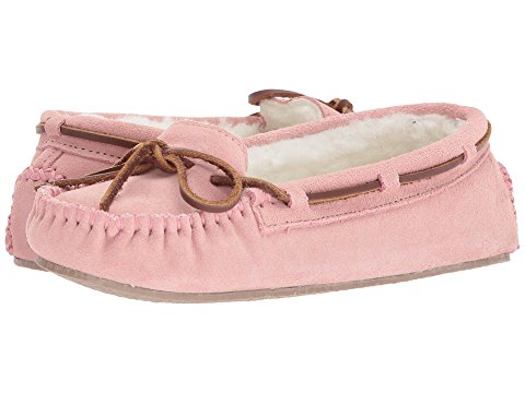 Minnetonka Cally Slipper 女款粉色毛绒家居鞋