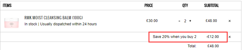 【解禁可直邮】2件8折!RMK 玫瑰卸妆膏 100g