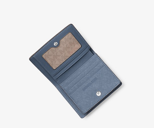 补货啦！MICHAEL Michael Kors Jet Set Tr*el 十字纹牛皮短钱夹