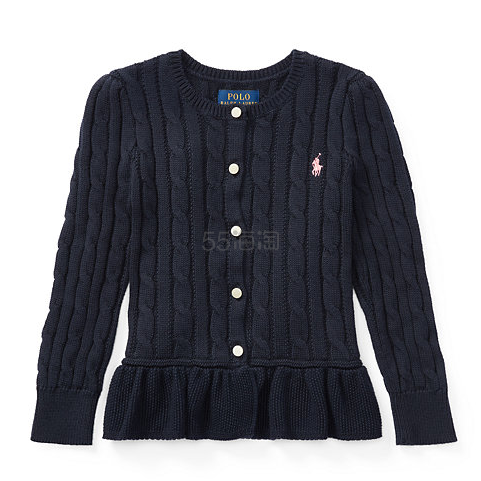 Ralph Lauren 拉夫·劳伦 2-6岁女宝宝甜美纯色毛衣开衫 4色选